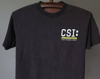 vintage movie tshirt csi movie tshirt csi las vegas crime Scene Investigation csi movie classic logo promo tshirt 90s