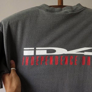 Vintage Independence Day Movie T Shirt ID4 Independence Day 1996 Sci-fi Action Vintage Movie T Shirts Rare Will Smith