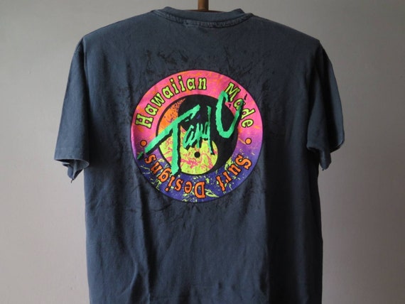Vintage T\u0026C Surf Design Hawaii T Shirt 