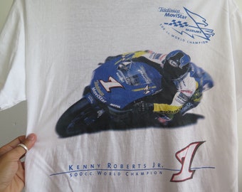 ヴィンテージ ケニー・ロバーツ・ジュニア スズキ MotoGP Tシャツ