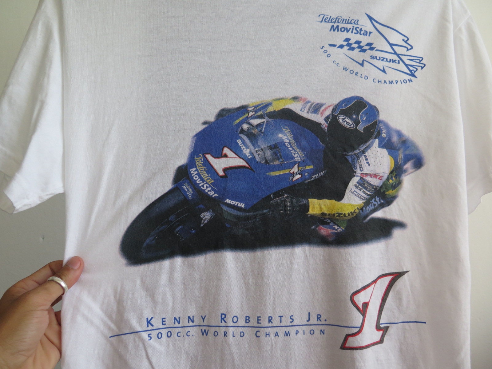 ヴィンテージ ケニー・ロバーツ・ジュニア スズキ MotoGP Tシャツ