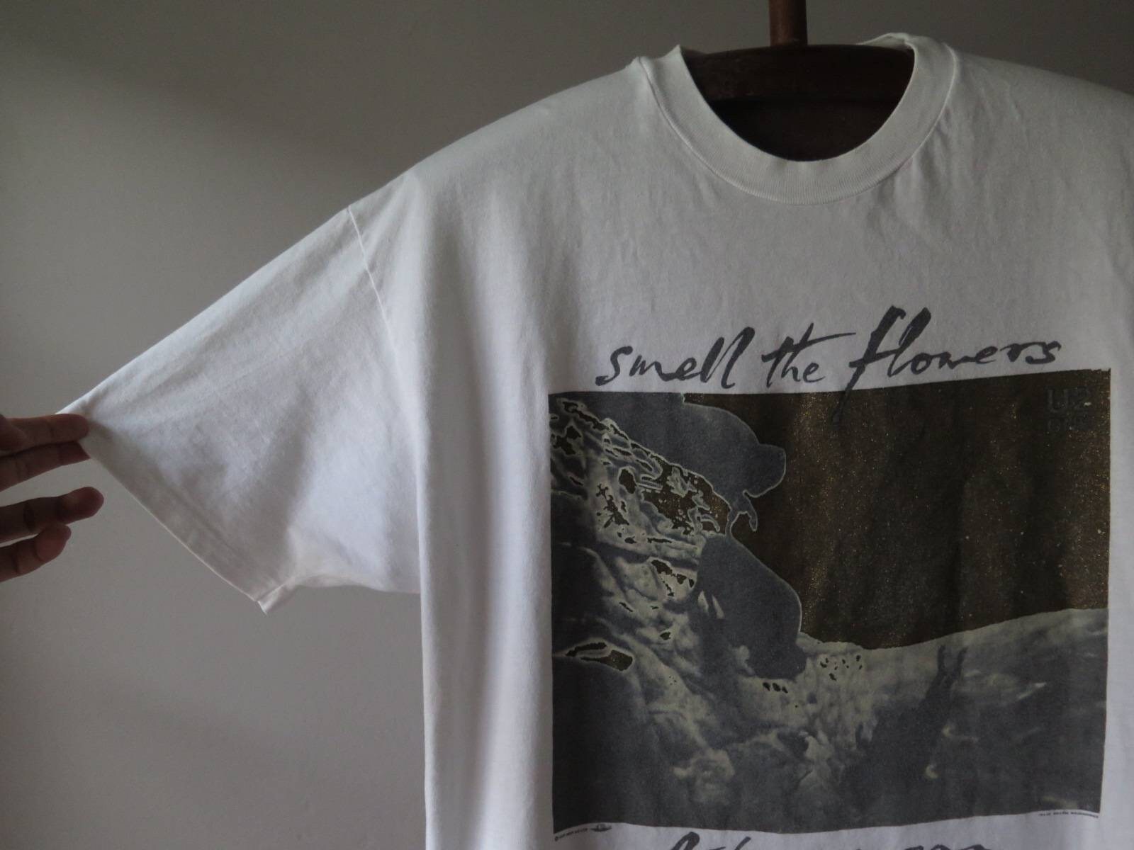 Vintage U2 Smell the Flowers While You Can T Shirt Vintage U2 Band T