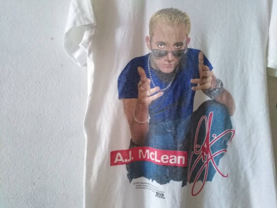 vintage a.j.mclean tshirt vintage backstreet boys