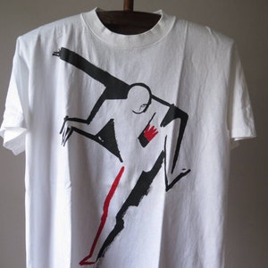 Vintage Ty Wilson art 1993 illustration tee artist Vogue body minimal line romance fashion painting drawing artwork T-shirt single stitch