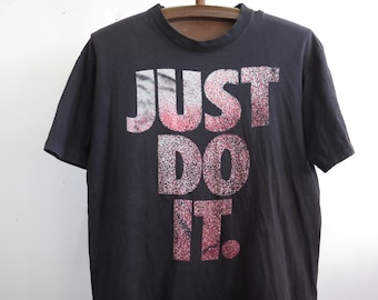 Camiseta vintage "Just Do It": ropa deportiva Umbro de los 90, costura simple
