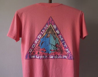Vintage Gordon & Smith T Shirt 80s Gordon Smith Surf Gear Vintage Surf T Shirt Surfing Tee 80s Surf Fashion G and S Surf Skate Tee