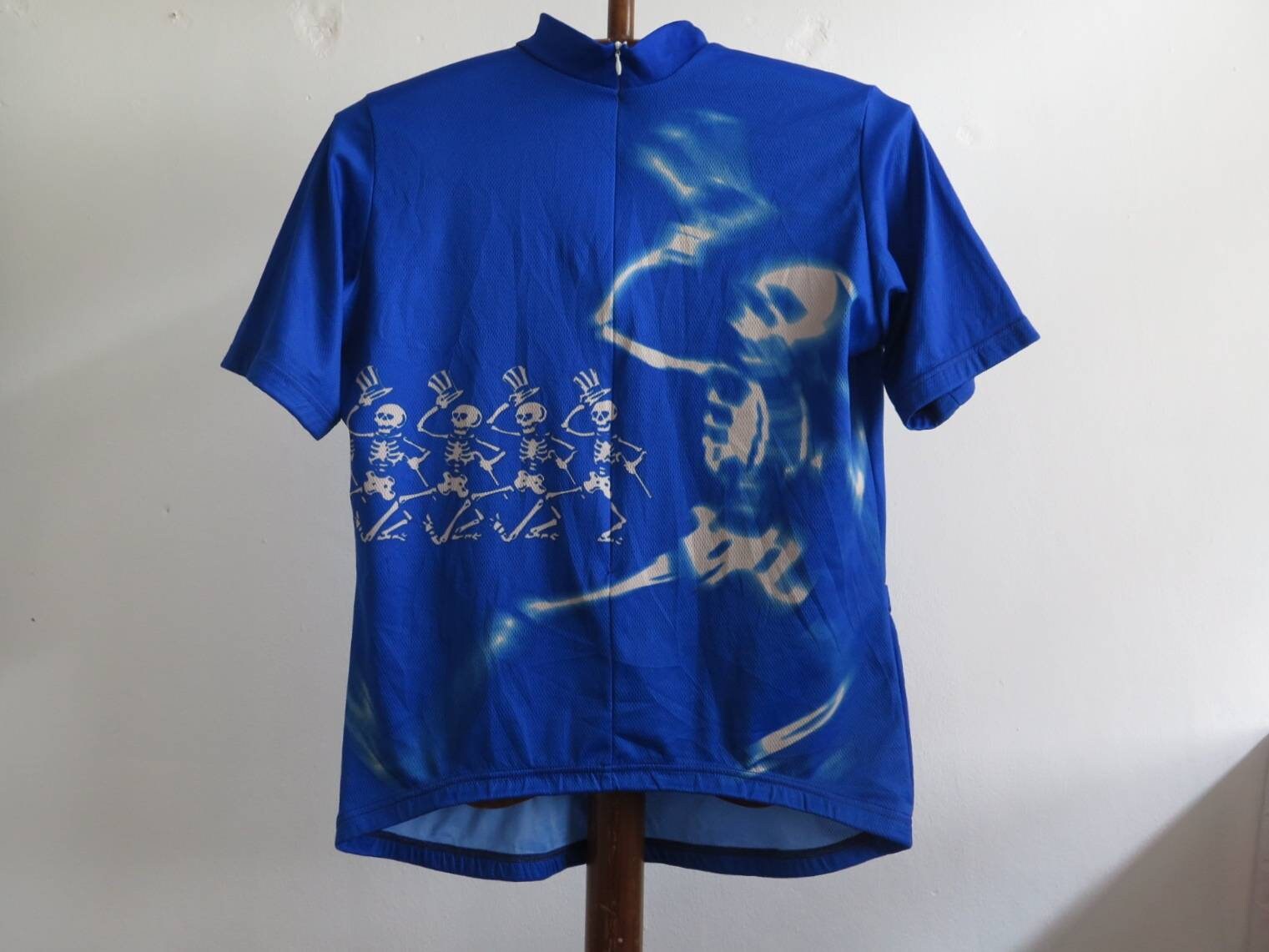 Vintage Grateful Dead Cycling Jersey Grateful Dancing Skeletons