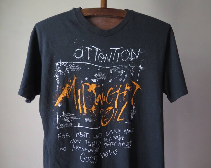 Vintage Midnight Oil T Shirt Alternative Rock Punk New Wave - Etsy