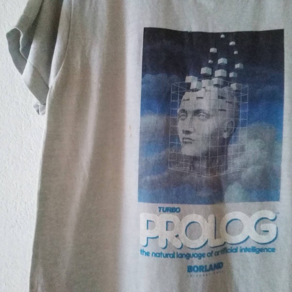 Vintage Prolog Tshirt Turbo Prolog Tshirt Microsoft Windows Tshirt Programmierung Tshirt Software Tshirt Programm Tshirt Vintage Computer Tshirt