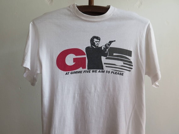 Vintage Gimme Five T Shirt 90s Gimme Five Clothing Clint Eastwood 