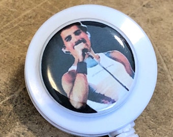 Queen Name Badge Reel, Name Badge Reel, name badge, name tag, name tag holder, reel, Freddie Mercury, Queen