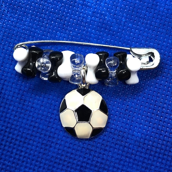 Soccer Safety Pin, Safety Pin, Soccer Pin, Decorative Safety Pin, Soccer, Soccer Mom