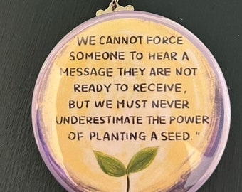 Plant a seed Keychain, God Keychain, Faith Keychain, Keychains, Keychain, Faith, God, Jesus, Jesus Keychain, planting a seed