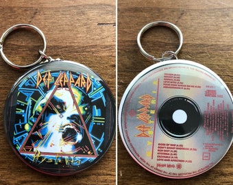 Def Leppard Keychain, Def Leppard, Keychain, Rock Band Keychain, keychains