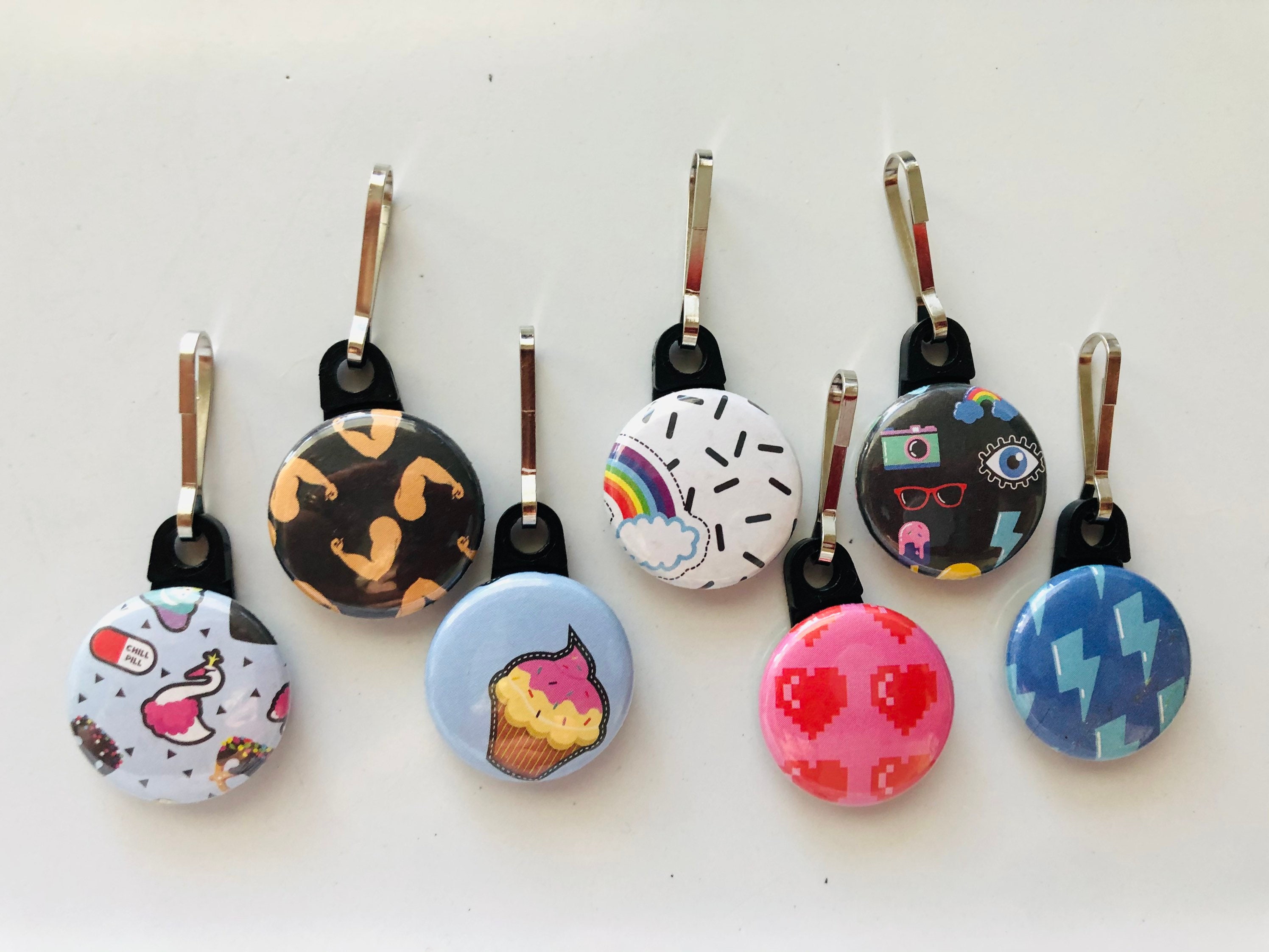 Emoji Zipperpull Zipperpull Emoji Zipperpulls Rainbow Etsy