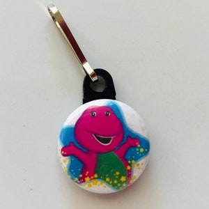 Barney Zipper-pull, Zipper-pull, Barney, Zipper-pulls, Barney and Friends Zipper-pulls, Barney Zipperpulls, Barney and Friends
