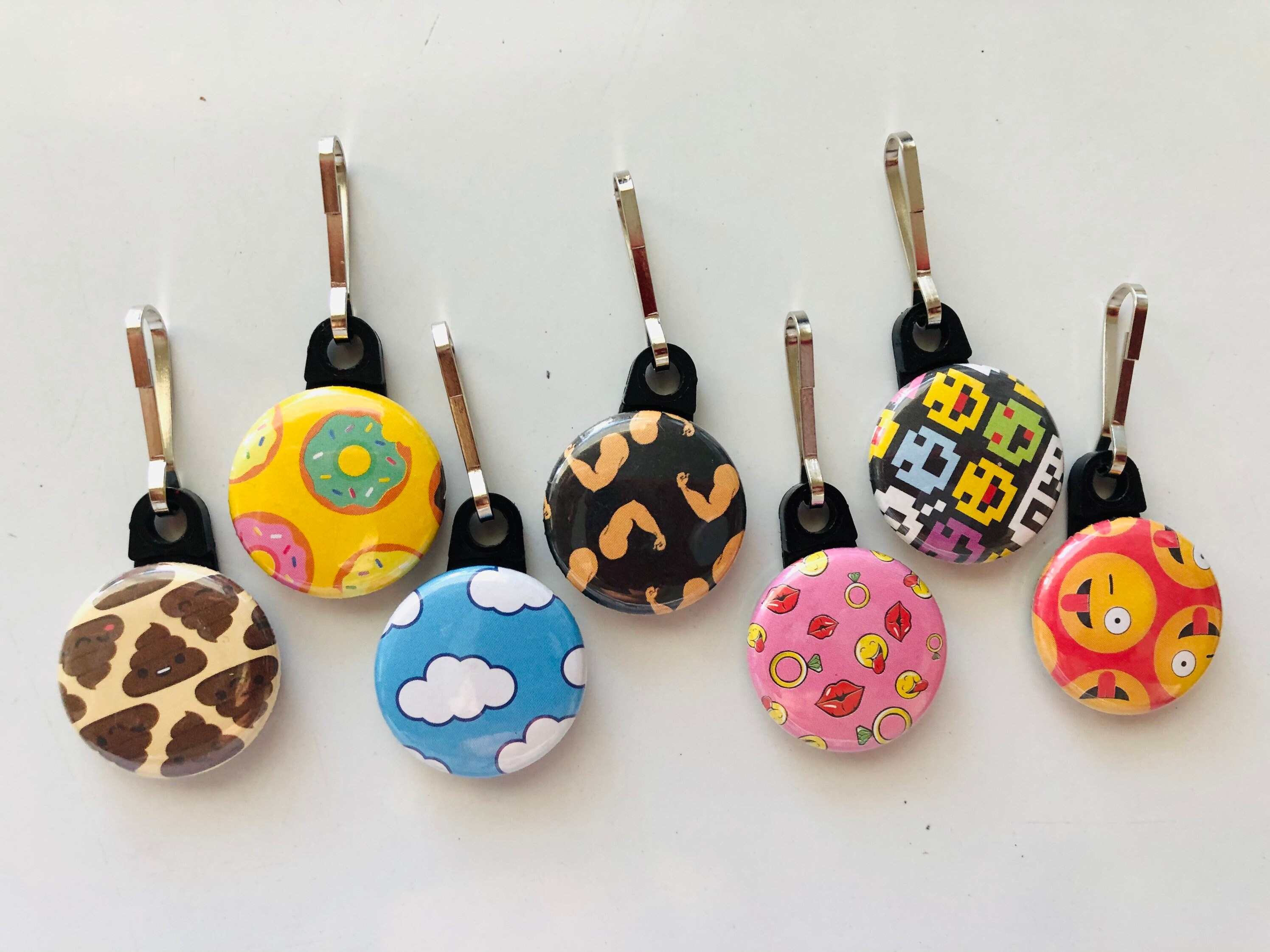 Emoji Zipperpull Zipperpull Emoji Zipperpulls Rainbow Etsy