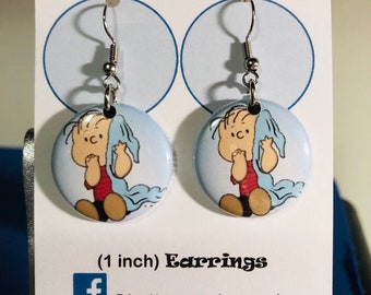 Linus Earrings, Snoopy Crew, Linus Blanket Earrings, Earrings, Charlie Brown