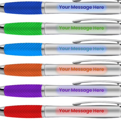 80 Personalized LED Light Up Pens with Text/ Logo + Ballpoint Pens shops + Stylus - Bulk Gifts For Marketing, Business Parties, Gifts and Events