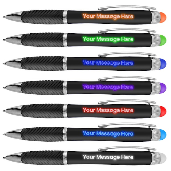 Light up Logo Pens Etsy