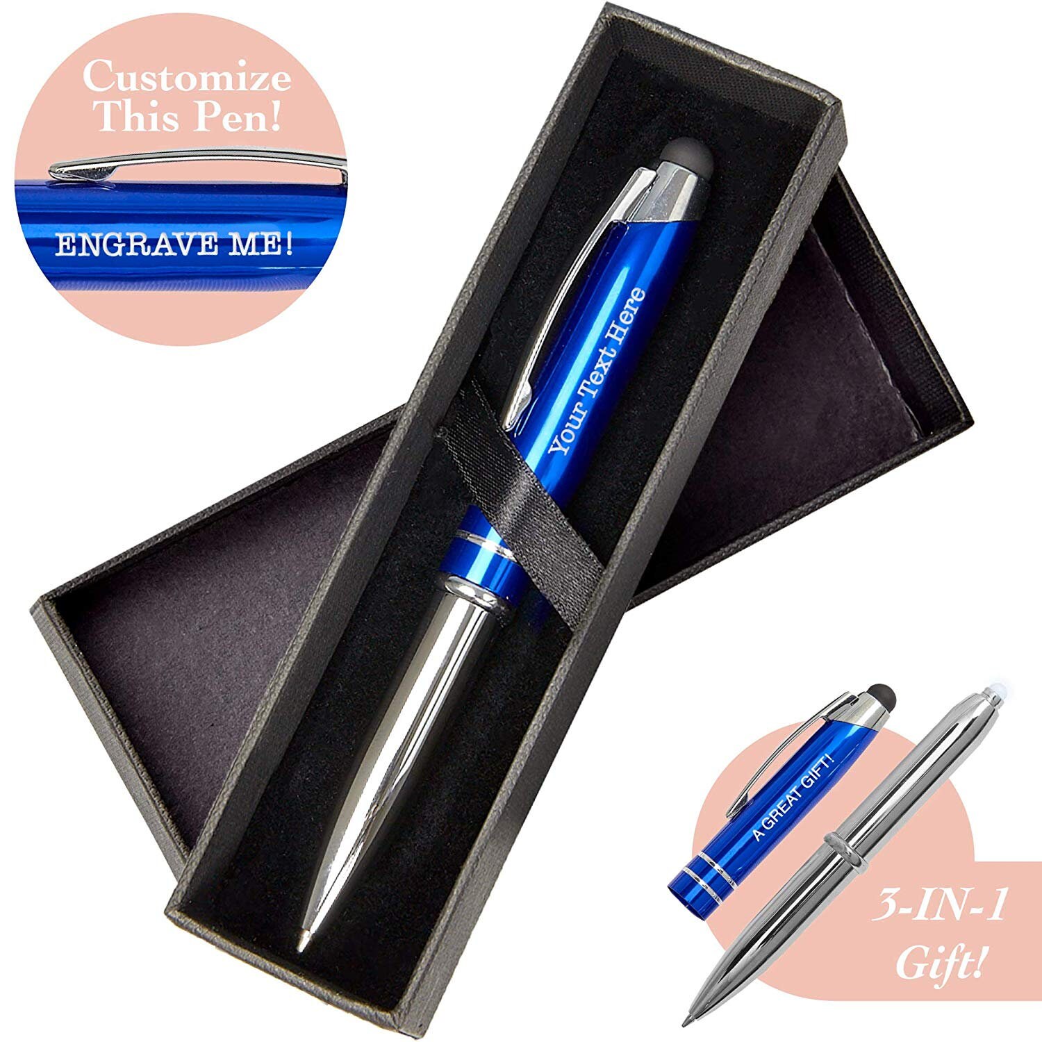 Lot De 12 Stylos à Bille Personnalisés En Vrac, Avec Stylet