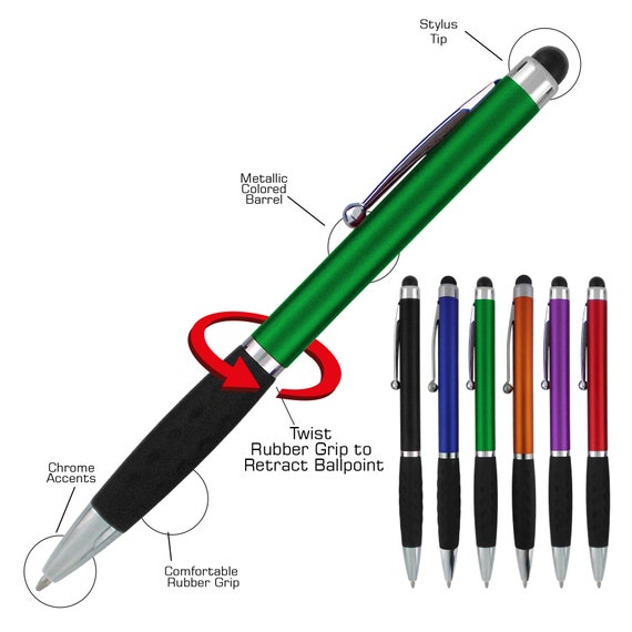 Bolígrafos grabados personalizados, bolígrafos personalizados, regalos  personalizados para hombres y mujeres, acción de giro, color negro