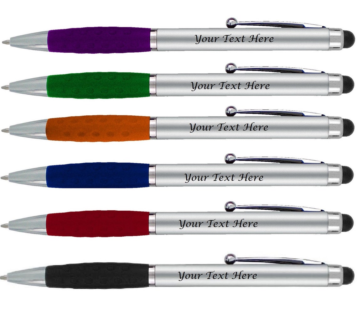 Personalized Ballpoint Pens with Stylus for Touchscreens Bulk Etsy