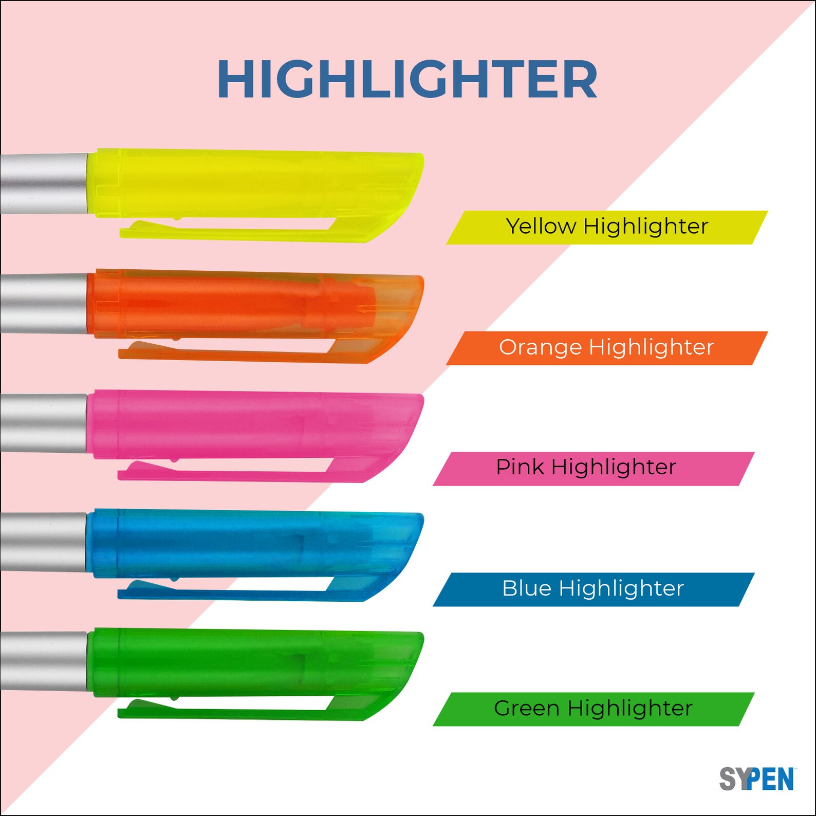 Personalized Business Pens Highlighters Stylus for Touchscreen Bulk Custom Text Order, Marketing
