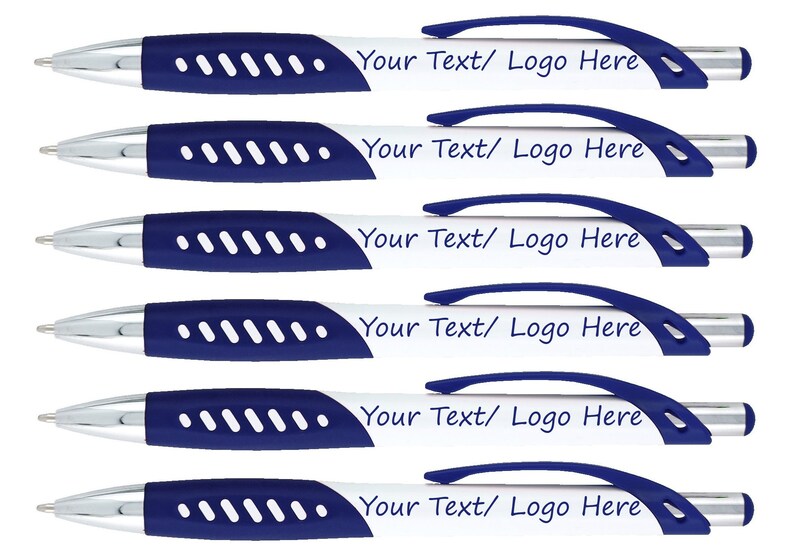300 Personalized Ballpoint Pens Bulk Custom Text/ Logo Etsy