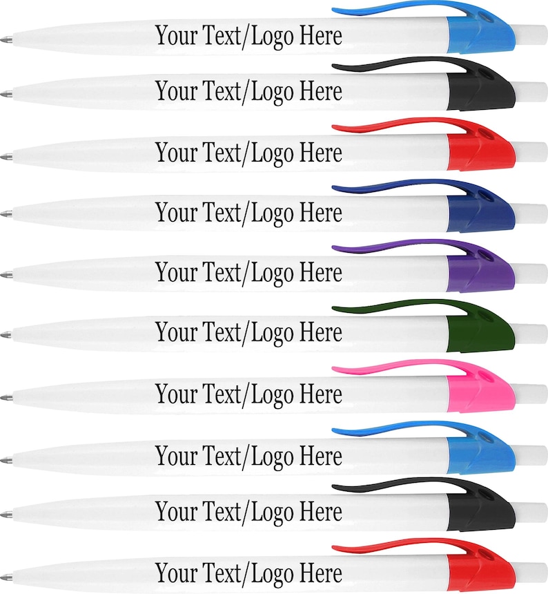 Order Pens 500 Promotional Pens Personalized Business Name Logo Ballpoint Pens ...