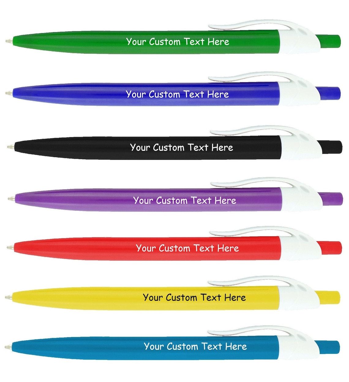 500 Personalized Ballpoint Pens Business Name Pens Bulk Custom Etsy
