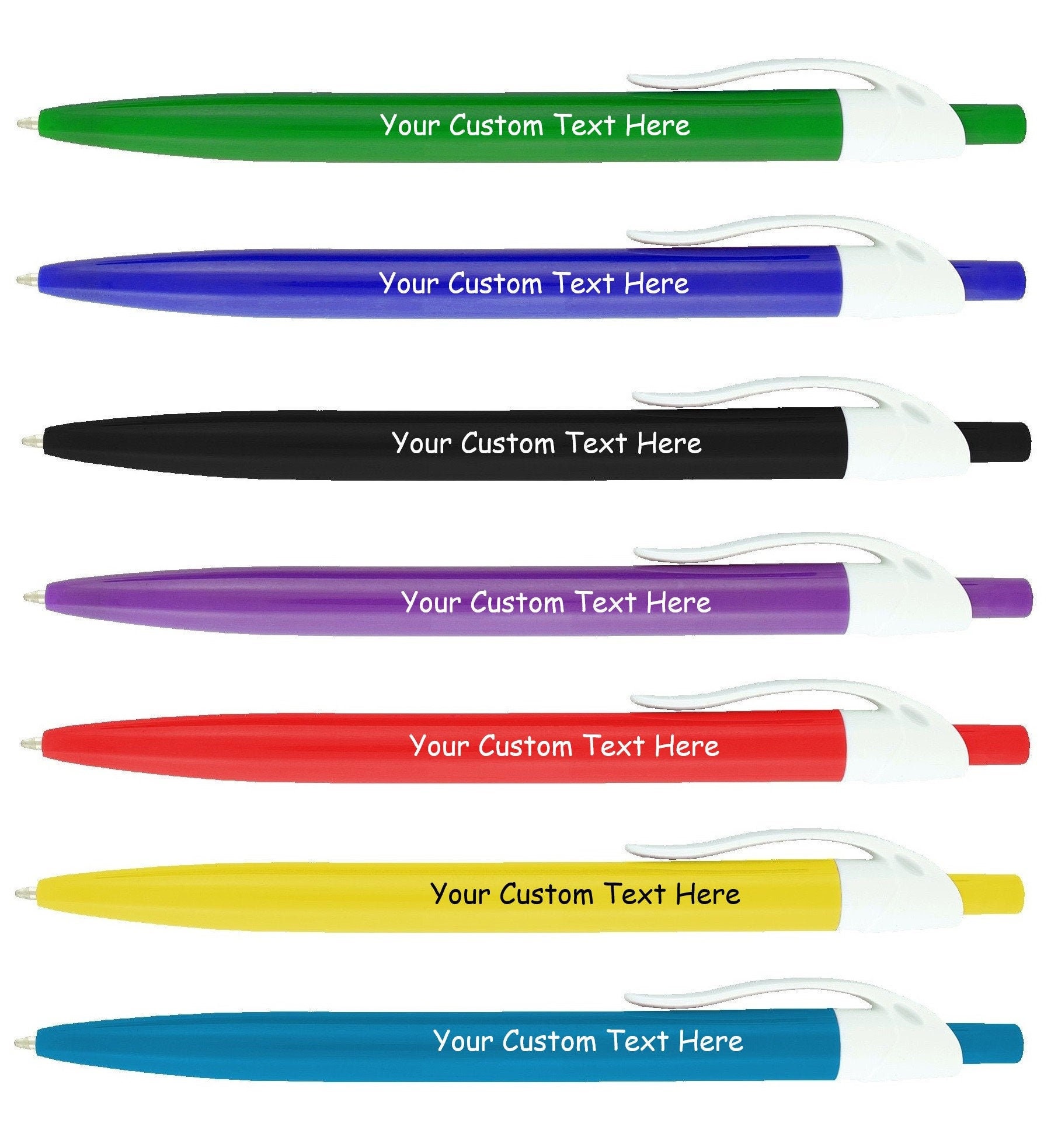 500 Personalized Ballpoint Pens Business Name Pens Bulk Custom | Etsy
