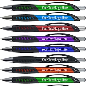 300 Personalized Ballpoint Pens Bulk, Custom Text/ Logo, Promotional Marketing, for Businesses, Parties, Events, Writing Office Supplies