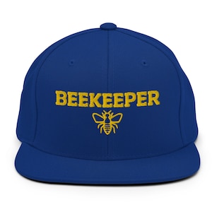 Geborduurde imker-hoed, Save The Bees-hoed, snapbackpet bijenteelt, imkercadeau, cadeau honingbijliefhebber, snapback-hoed bijenhouder