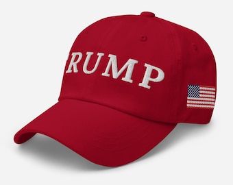 Trump Classic Hat USA Flag, Trump Basic Cap, Trump Hat, Trump Dad Hat, Men Trump 2024 Hat, Trump Gift for Him, Trump Hat USA Trump Rally