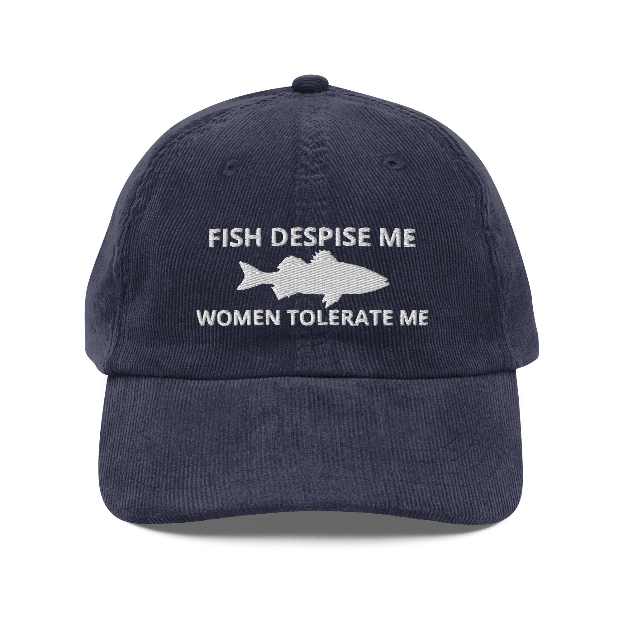 Fish Despise Me Women Tolerate Me Embroidered Corduroy Hat Gift for Fishing  Lovers, Fishing Lovers Gift, Funny Hat Vintage Corduroy Cap -  Denmark