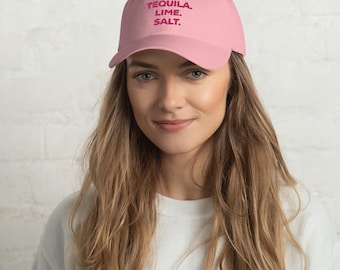 Tequila Salt Lime 3D Embroidered Cap — Mesh Back Flat Bill Hat, Adjustable Snapback, Fun Drinking Theme Hat - View #7