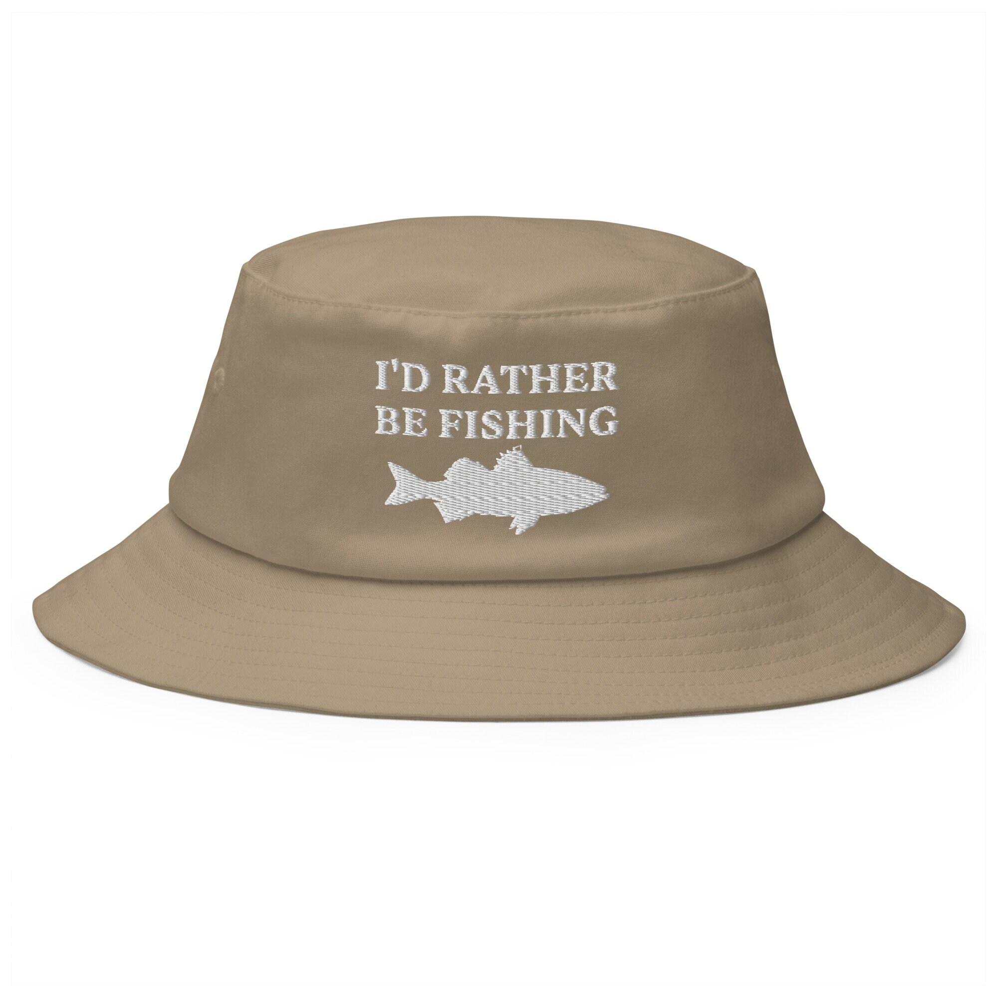 I'd Rather Be Fishing Bucket Hat Embroidered Hat Fishermen, Funny Fishing,  Meme Funny Hat for Fishing Lovers Old School Bucket Hat -  Canada