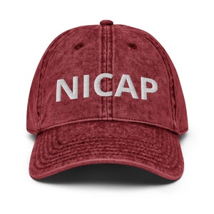 NICAP geborduurde verstelbare vintage hoed, Fallen Angel Hat, Baseball Cap, meerdere kleuren hoed, Sci Fi Lovers Gift Vintage Cotton Twill Cap