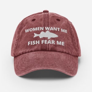 Government Agents Want Me Fish Fear Me Embroidered Bucket Hat 