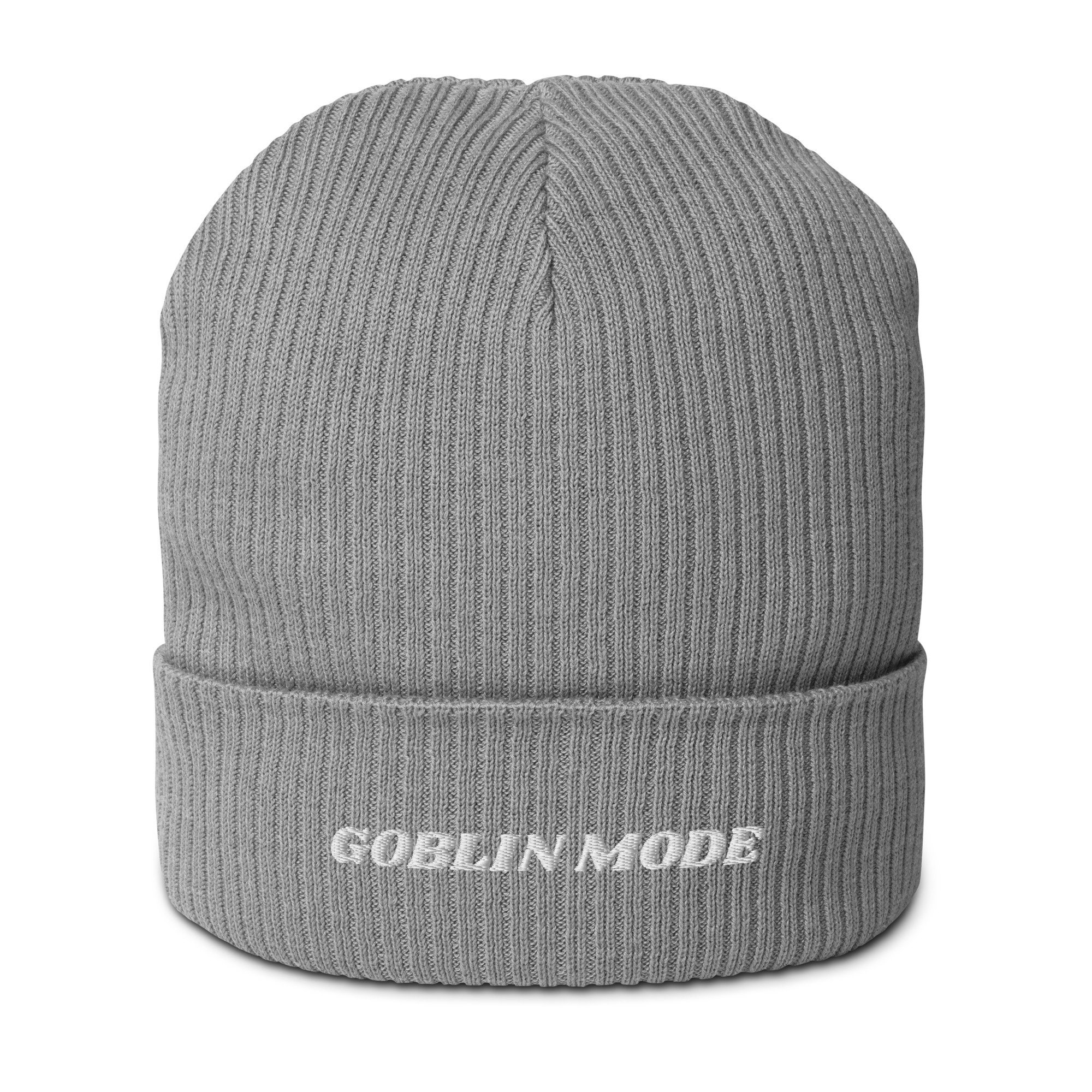 Goblin Mode Beanie, Funny Meme Embroidered Beanie, Funny