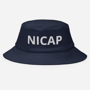 NICAP Geborduurde Bucket Hat, Fallen Angel Hat, Meerdere kleuren Hoed, Sci Fi Lovers Hat Gift Old School Bucket Hat
