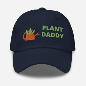 Plant Daddy Dad Hat for Plant Lover Gift Embroidered Design Dad hat