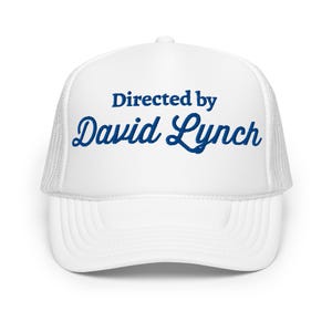 David Lynch Embroidered Hat | Director Cap | Cinema Lovers Gift | Arthouse lovers Trucker Hat, Lynch Tribute Gift Foam Trucker Hat