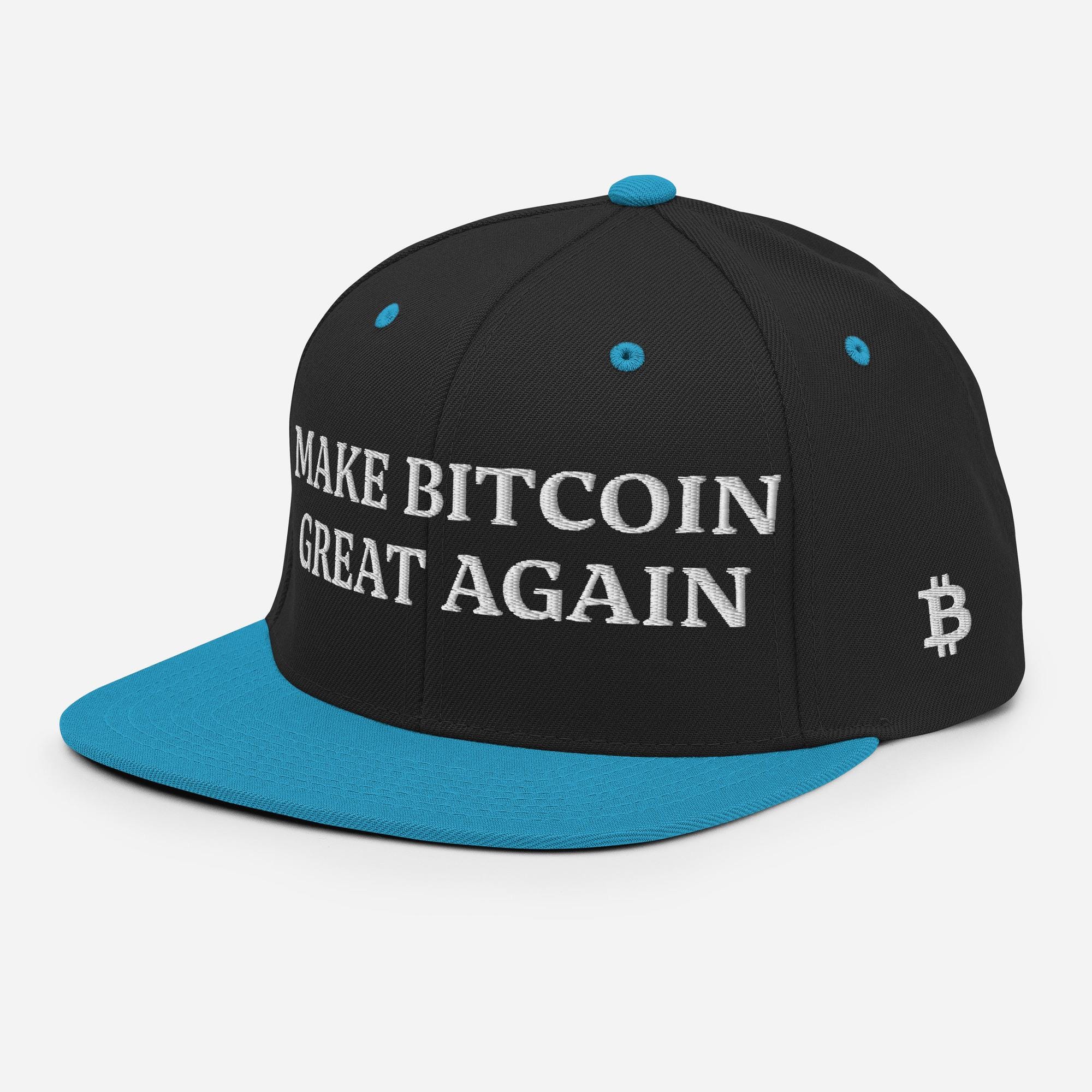 Make Bitcoin Great Again Snapback Hat, Bitcoin Embroidered Hat, Funny  Bitcoin Side Logo Hat, Cryptocurrency Gift, Crypto Hat - Etsy Israel
