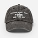 Women Want Fish, Me Fear Me, Embroidered Vintage hat 