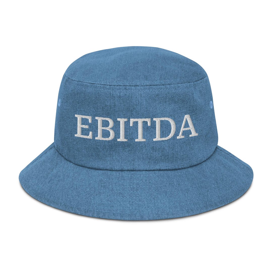 Profitable Hat EBITDA Hat, Embroidered Denim Bucket Hat, Business Investment Gift ...