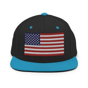 Drapeau américain brodé chapeau drapeau des États-Unis, fierté américaine, chapeau snapback patriotique, fierté des États-Unis, chapeau de fête de l&#39;indépendance, 4 juillet