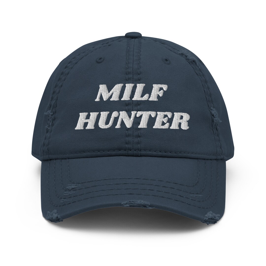 Milf Hunter Funny Dad Hat - Adjustable Baseball Cap For Men & Women - Humor Gift For Him - View #7