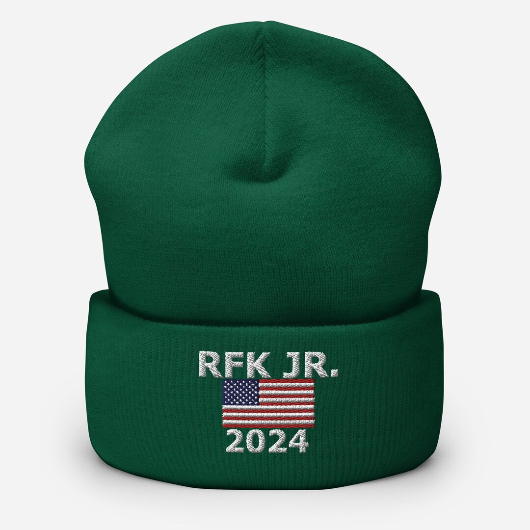 Kennedy 2024 Beanie, Robert F Kennedy for President Embroidered Cuffed